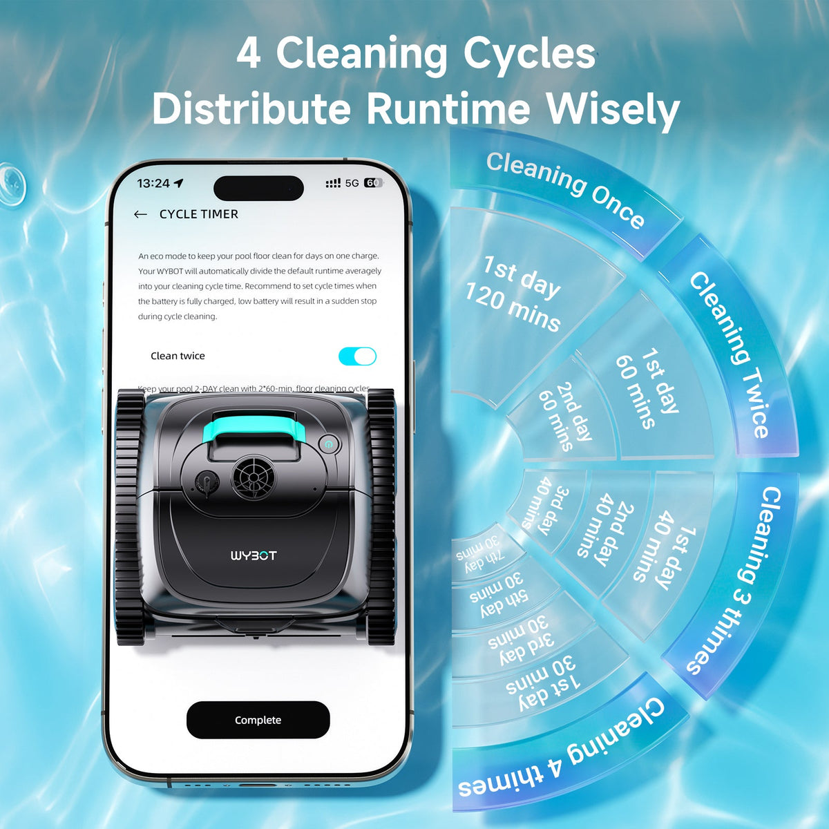WYBOT C1 Robotic Pool Cleaner - product image 6