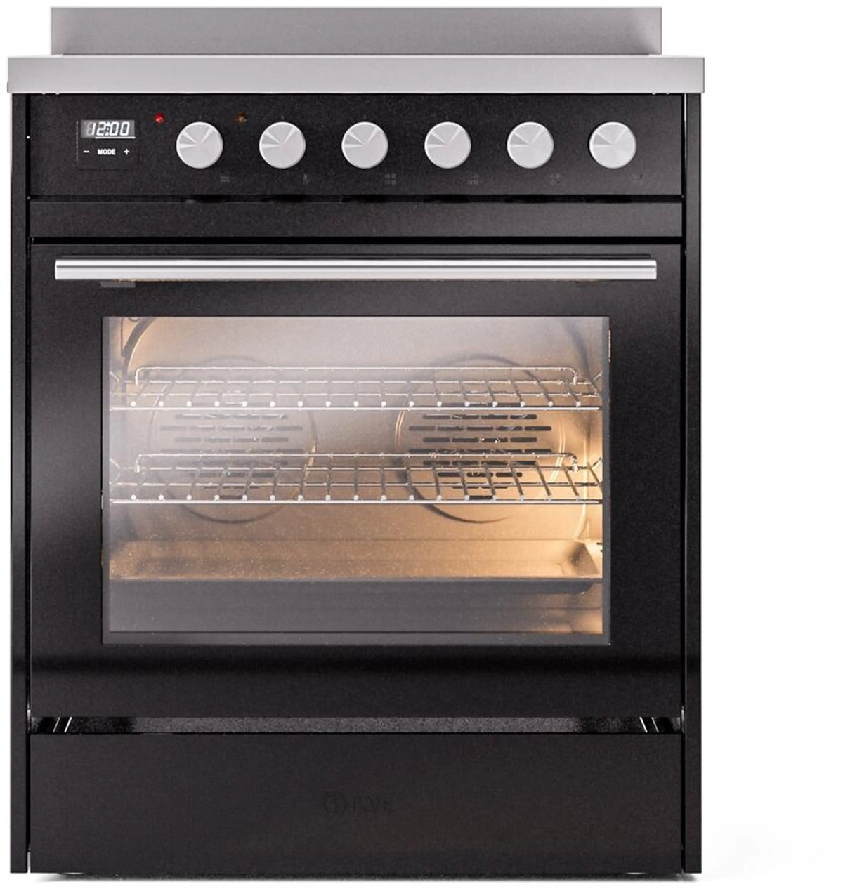 ILVE Professional Plus II 30-Inch Induction Range, Glossy Black (UPI304WMPBK)