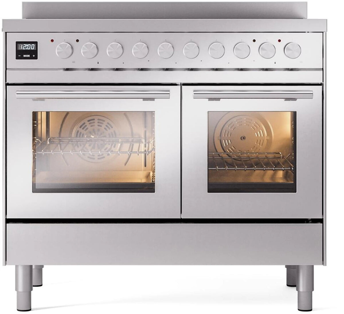 ILVE Professional Plus II 40-Inch Induction Range, Stainless Steel (UPDI406WMPSS)