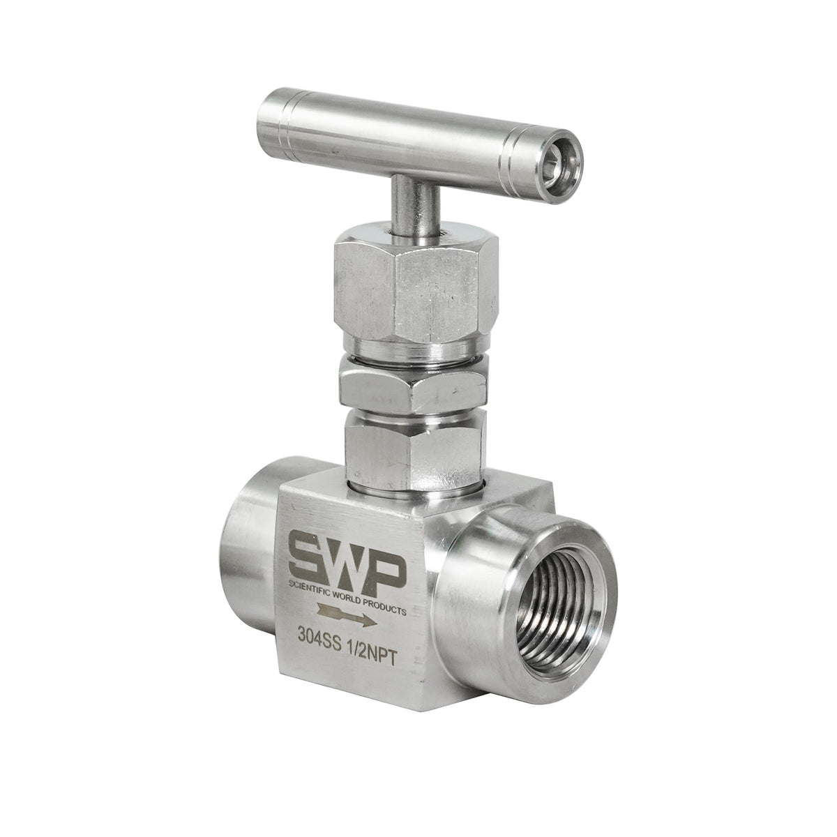 Crystal Quest Needle Valve, 1/4 Inch to 2 Inch Sizes