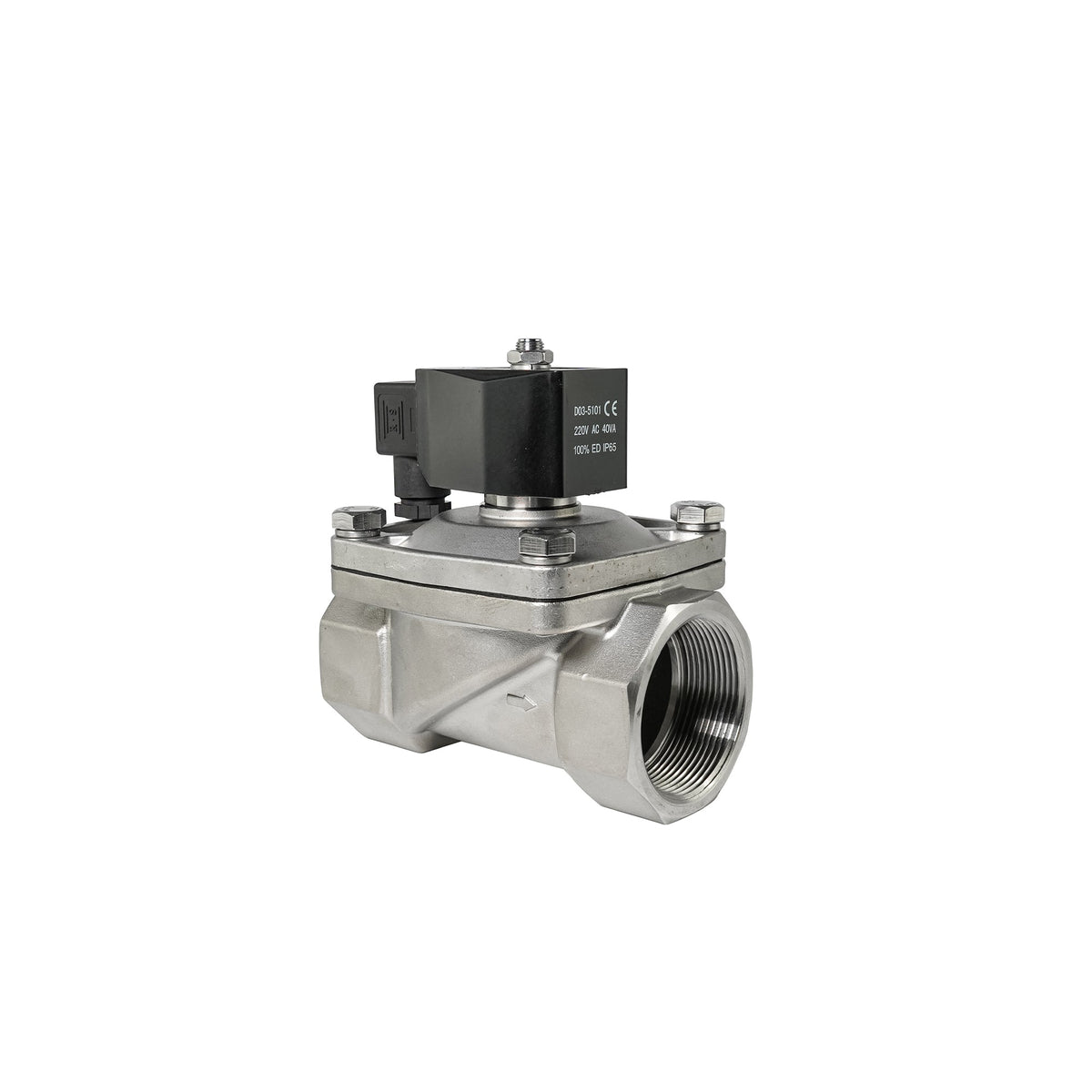 Crystal Quest Solenoid Valve, Normally Closed, 110V or 220V AC