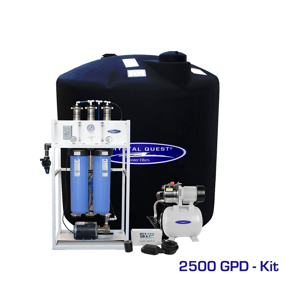 Crystal Quest Mid-Flow Commercial Reverse Osmosis System, 500-7,000 GPD