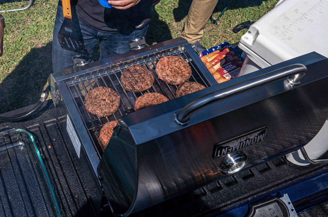 Monument Grills Table Top 13742 Series Gas Grill, 2 Burners, Stainless Steel