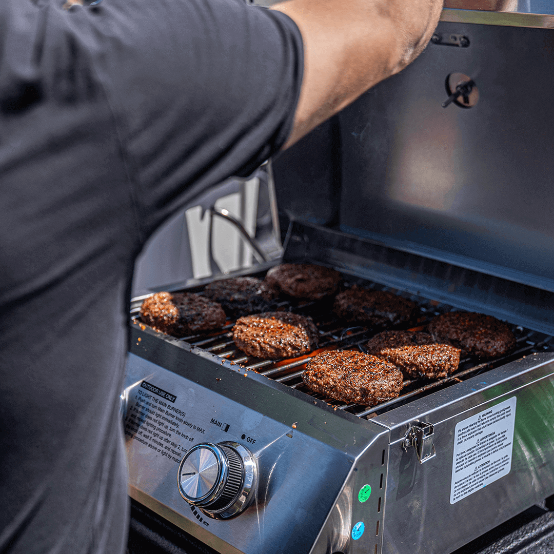 Monument Grills Table Top 13742 Series Gas Grill, 2 Burners, Stainless Steel