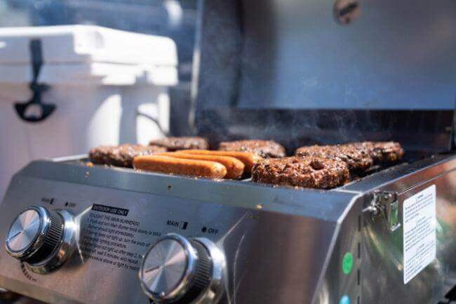 Monument Grills Table Top 13742 Series Gas Grill, 2 Burners, Stainless Steel