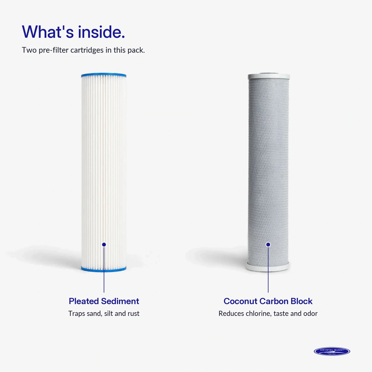 Crystal Quest Whole House RO Replacement Filter Pack, 1500, 1800 and 2500 GPD Systems