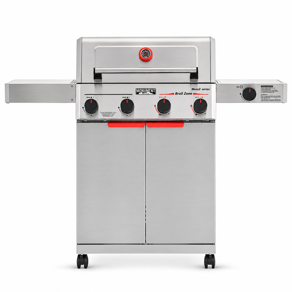 Monument Grills Mesa II 415BZ Series | 4 Burner Propane Gas Grill in Stainless Steel