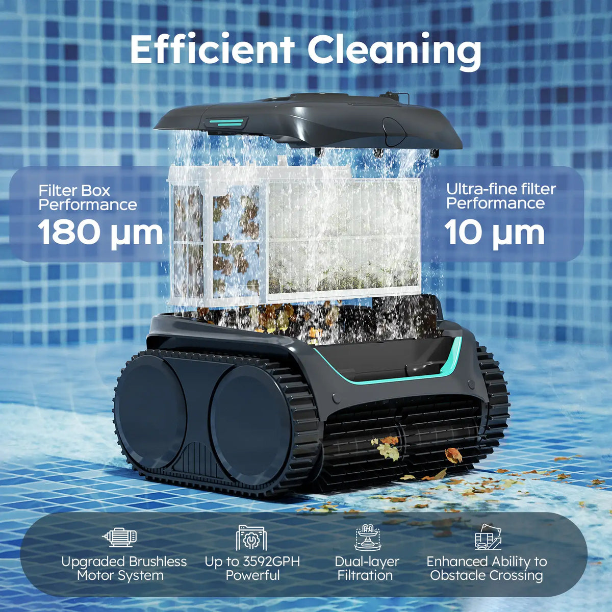 WYBOT C2 Robotic Pool Cleaner - product image 3