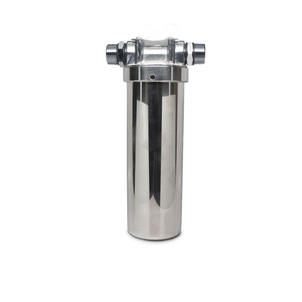Crystal Quest Stainless Steel Sump and Cap Assembly, 2.5" x 10", Includes Bracket (CQE-PT-03453)