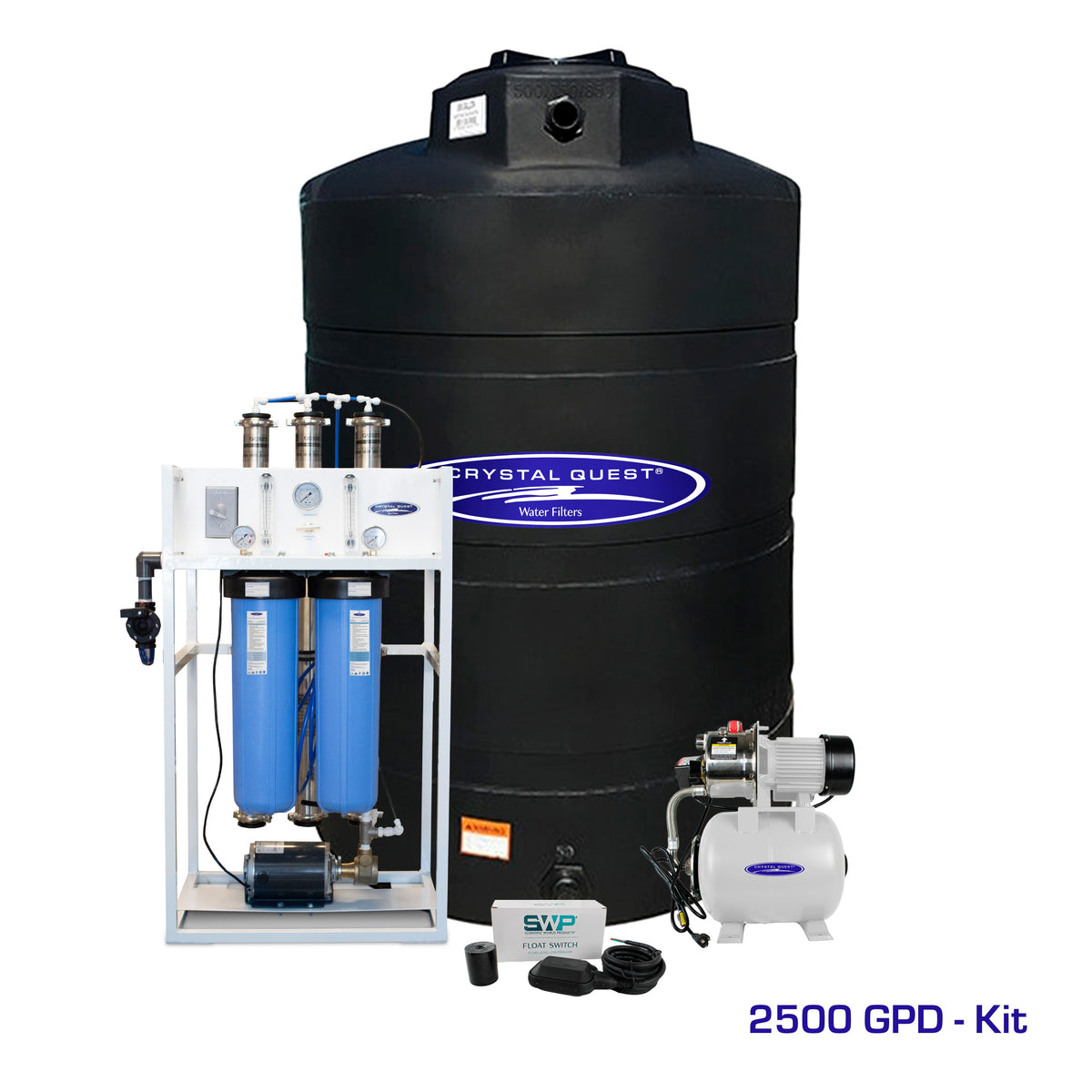 Crystal Quest Mid-Flow Commercial Reverse Osmosis System, 500-7,000 GPD