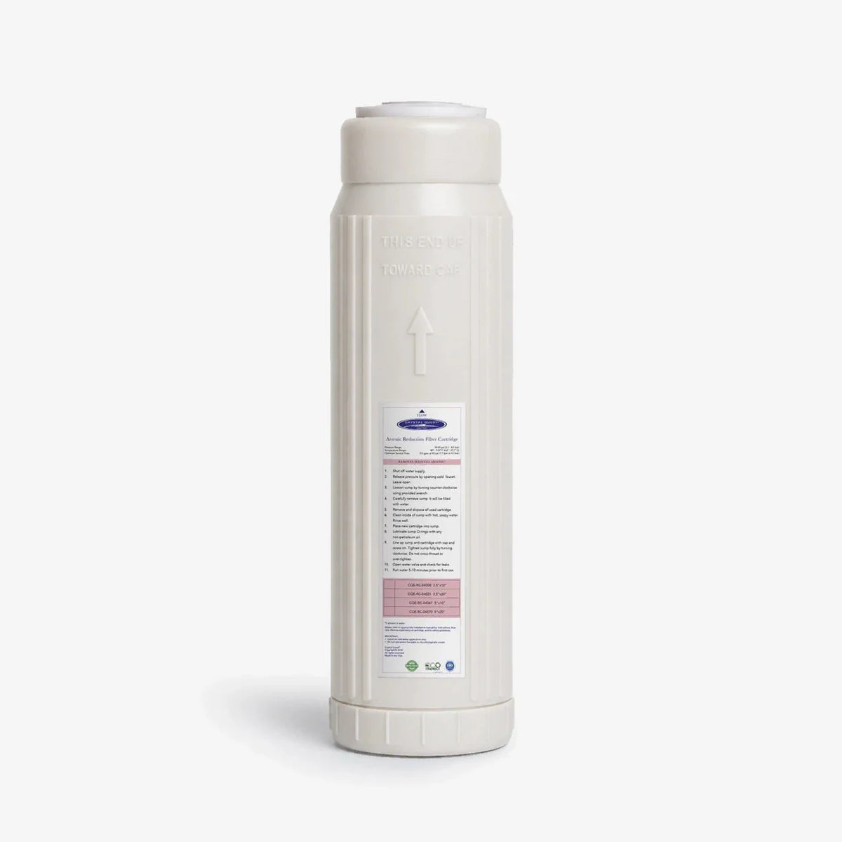Crystal Quest Arsenic Removal Replacement Filter Cartridge, 0.5 to 6 GPM