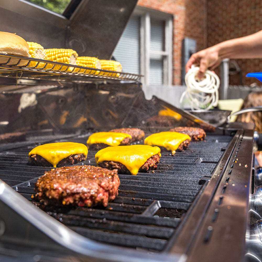 Monument Grills Classic 41847NG Series Propane Gas Grill, 4 Burners, Natural Gas Convertible, Stainless Steel