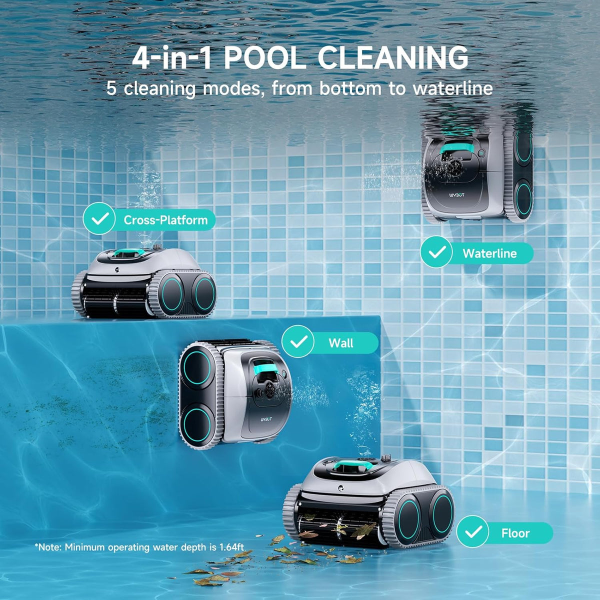 WYBOT C1 Robotic Pool Cleaner - product image 20
