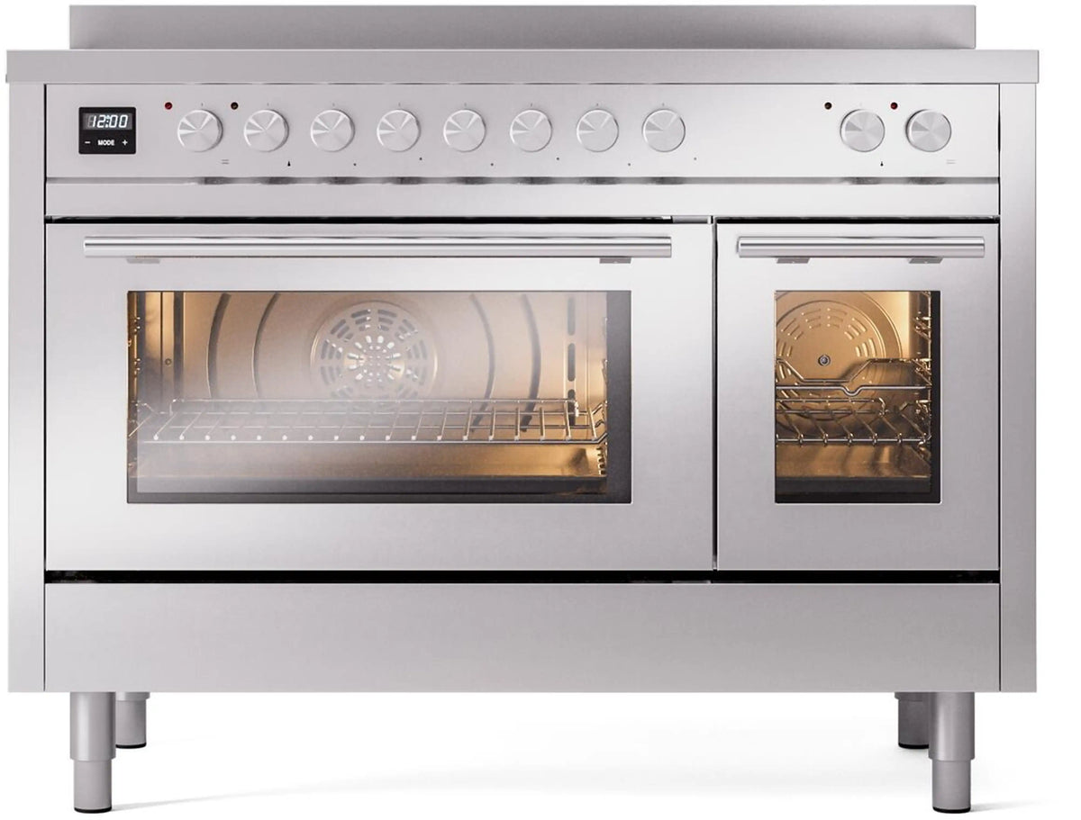 ILVE Professional Plus II 48-Inch Induction Range, Stainless Steel (UPI486WMPSS)