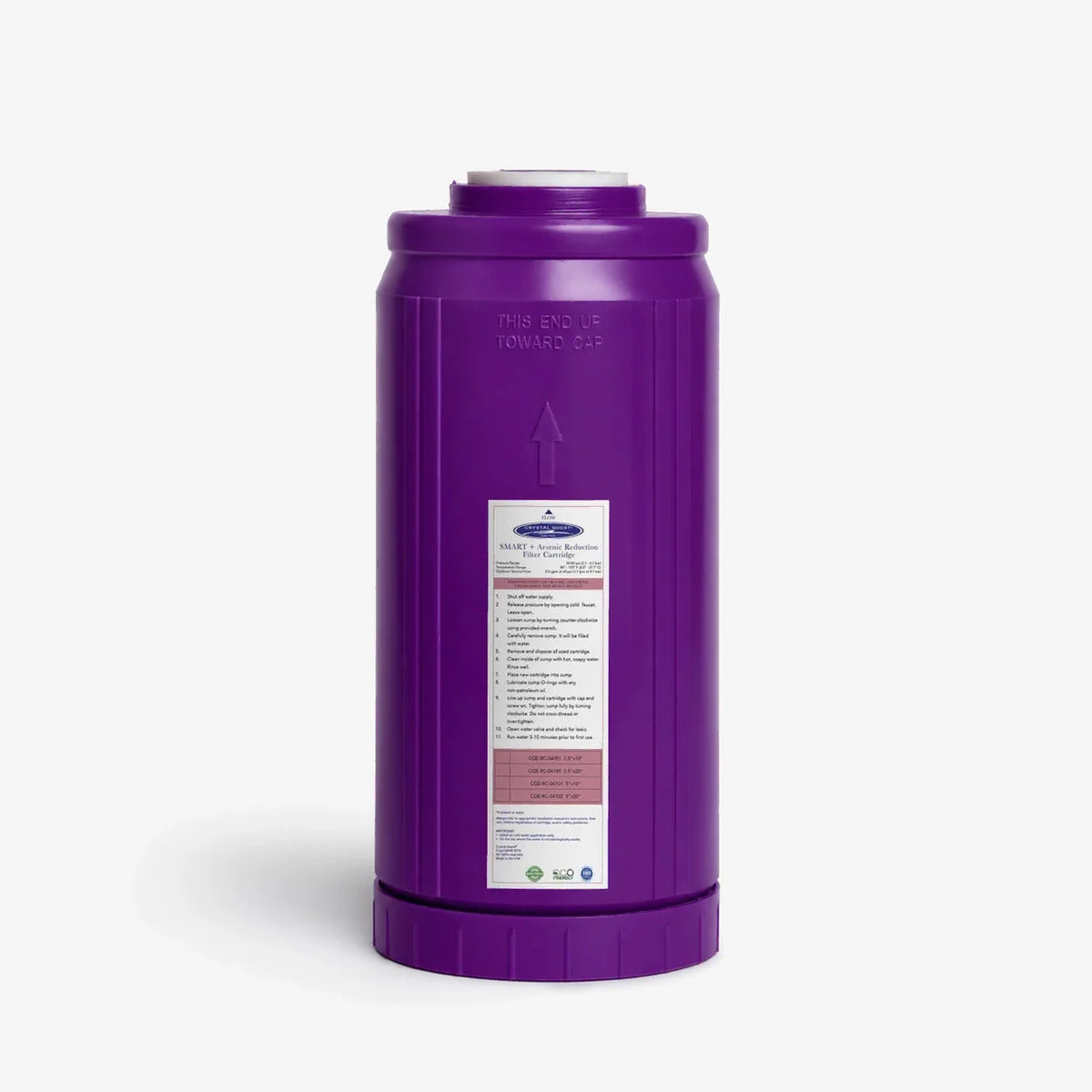 Crystal Quest Arsenic Removal + SMART Replacement Filter Cartridge, 0.5 to 6 GPM