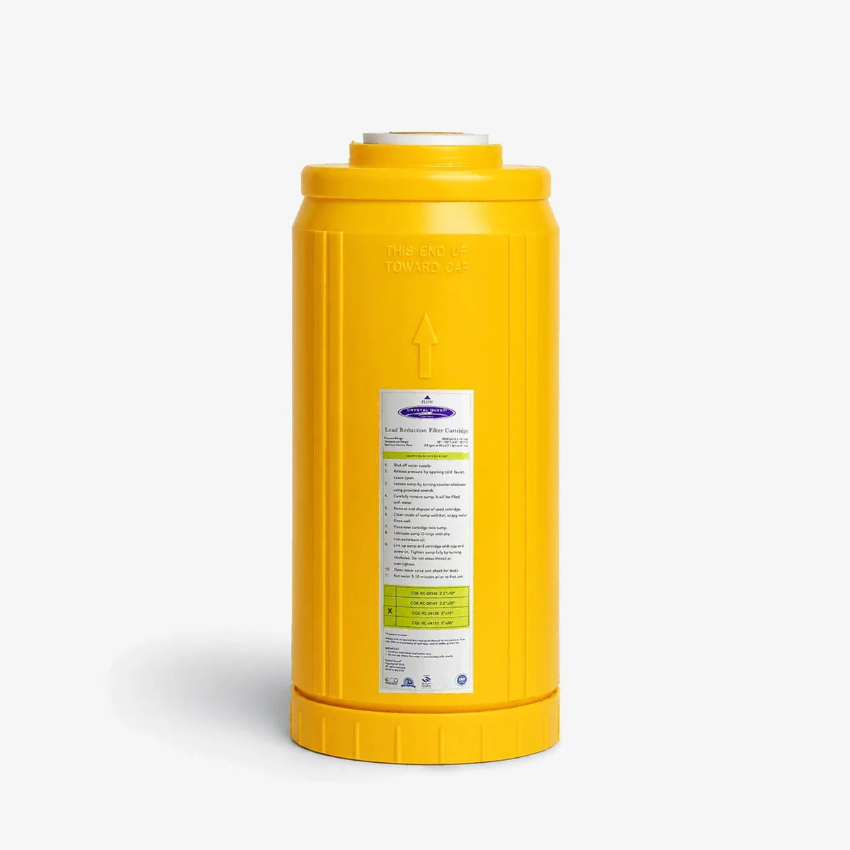 Crystal Quest Lead Filter Replacement Cartridge, 0.5 to 6 GPM