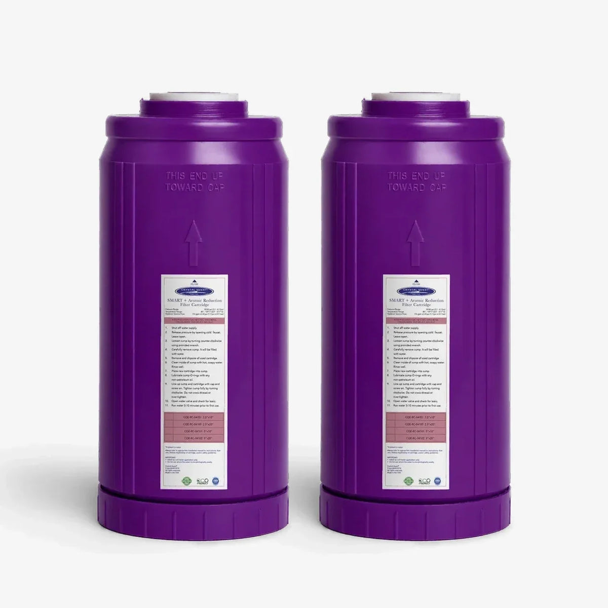 Crystal Quest Arsenic Removal + SMART Replacement Filter Cartridge, 0.5 to 6 GPM
