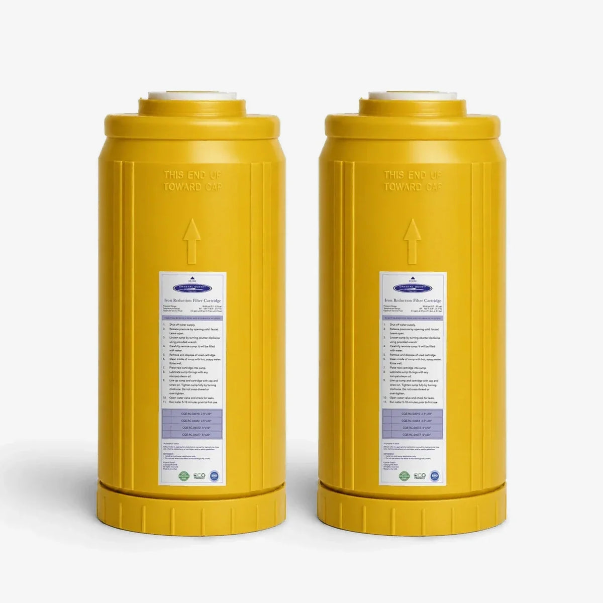 Crystal Quest Iron Filter Replacement Cartridge, MetalX Media, 0.5 to 6 GPM