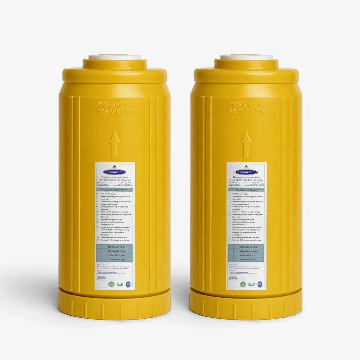 Crystal Quest Phosphate & Coconut Shell GAC Replacement Filter Cartridge, Scale Inhibitor