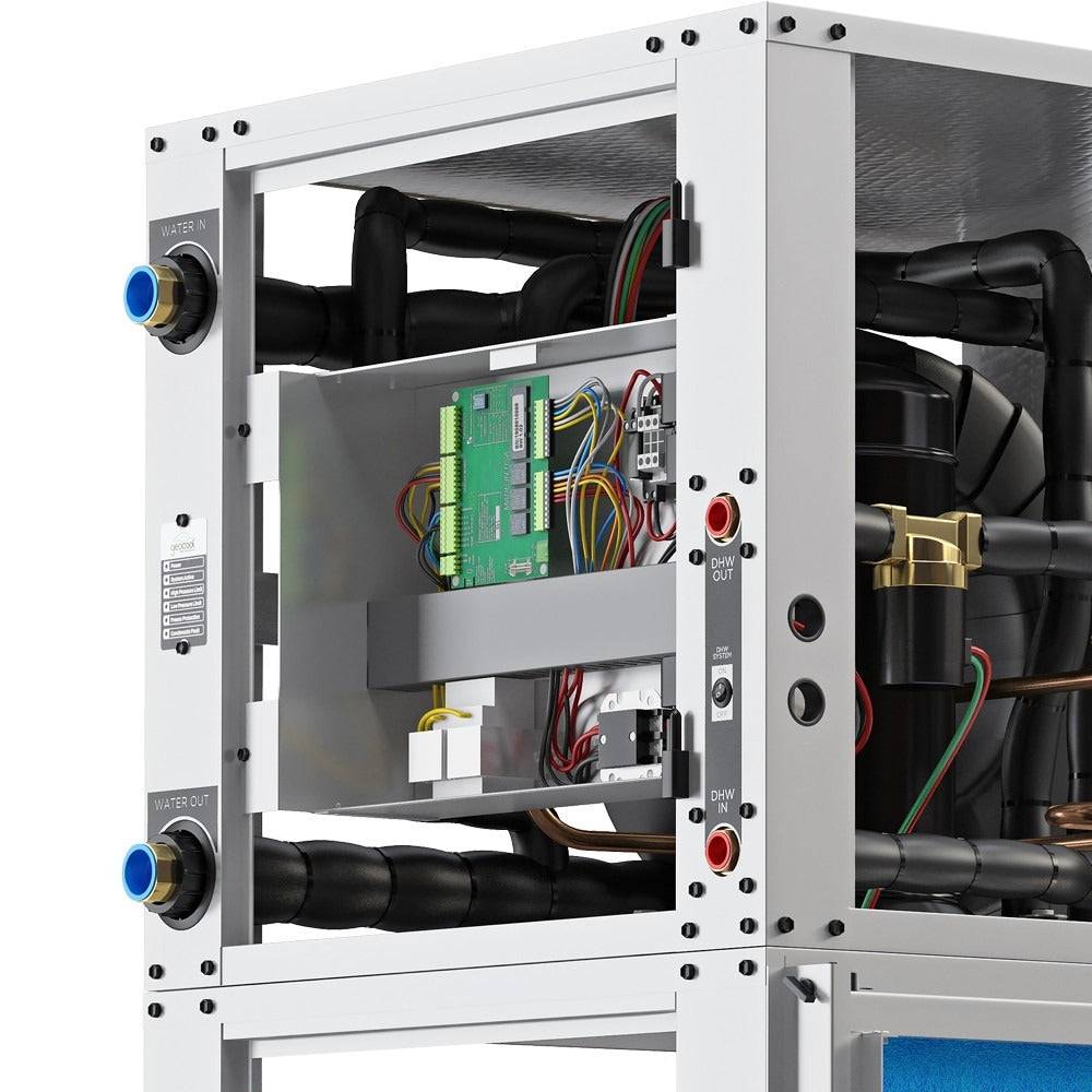 MRCOOL GeoCool 48K BTU Downflow Two-Stage CuNi Coil, 4 Ton, Left, Heater (GCHPD048TGTANDL)