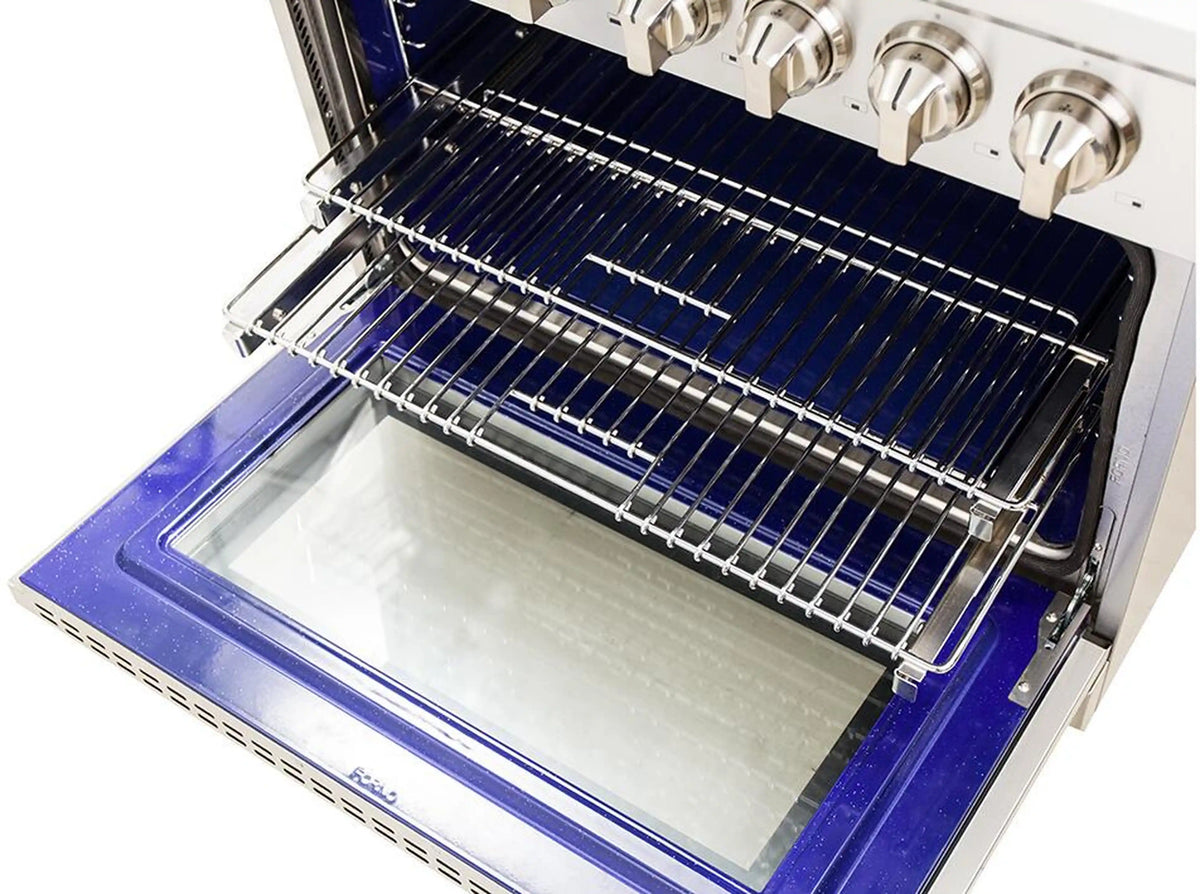 Forno Massimo 36-Inch Freestanding Dual Fuel Range, Stainless Steel (FFSGS6125-36)