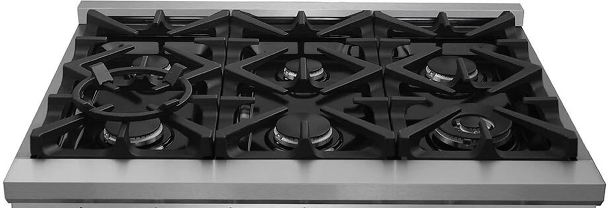 Forno Massimo 36-Inch Freestanding Dual Fuel Range, Stainless Steel (FFSGS6125-36)