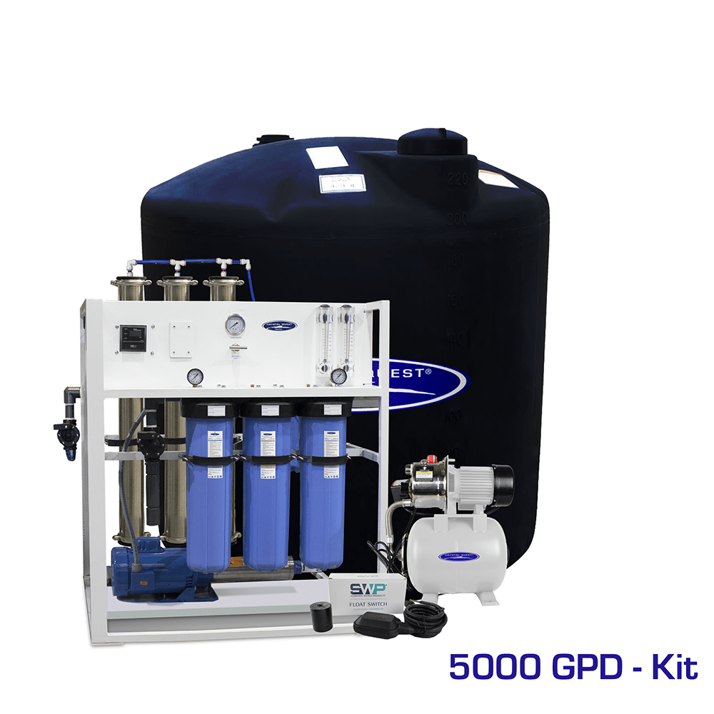 Crystal Quest Mid-Flow Commercial Reverse Osmosis System, 500-7,000 GPD