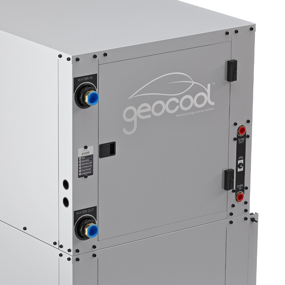 MRCOOL GeoCool 60K BTU Downflow Two-Stage CuNi Coil, 5 Ton, Left, Heater (GCHPD060TGTANDL)