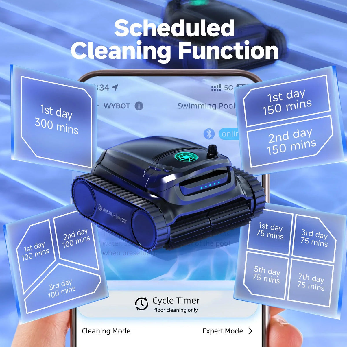 WYBOT M1 Robotic Pool Cleaner - product image 6