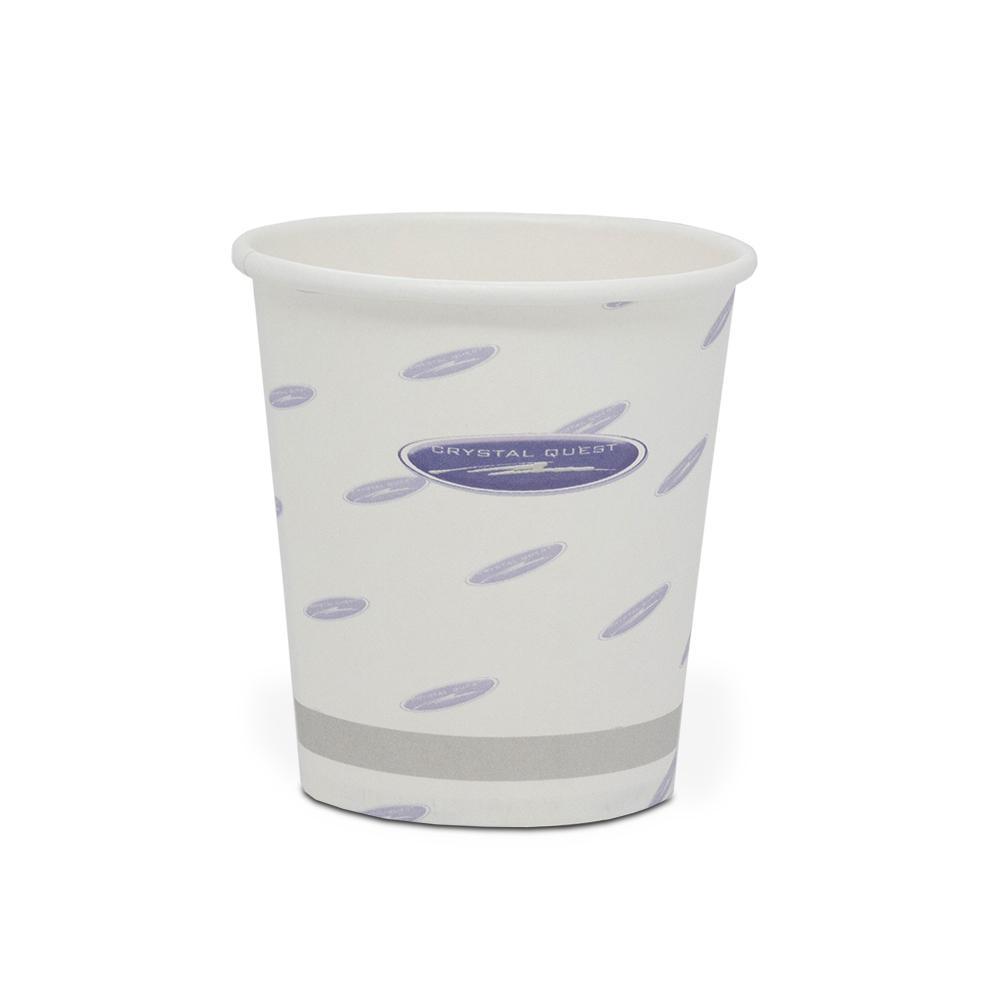 Crystal Quest 5 oz Paper Cups, Pack of 50 (CQE-PT-03061)