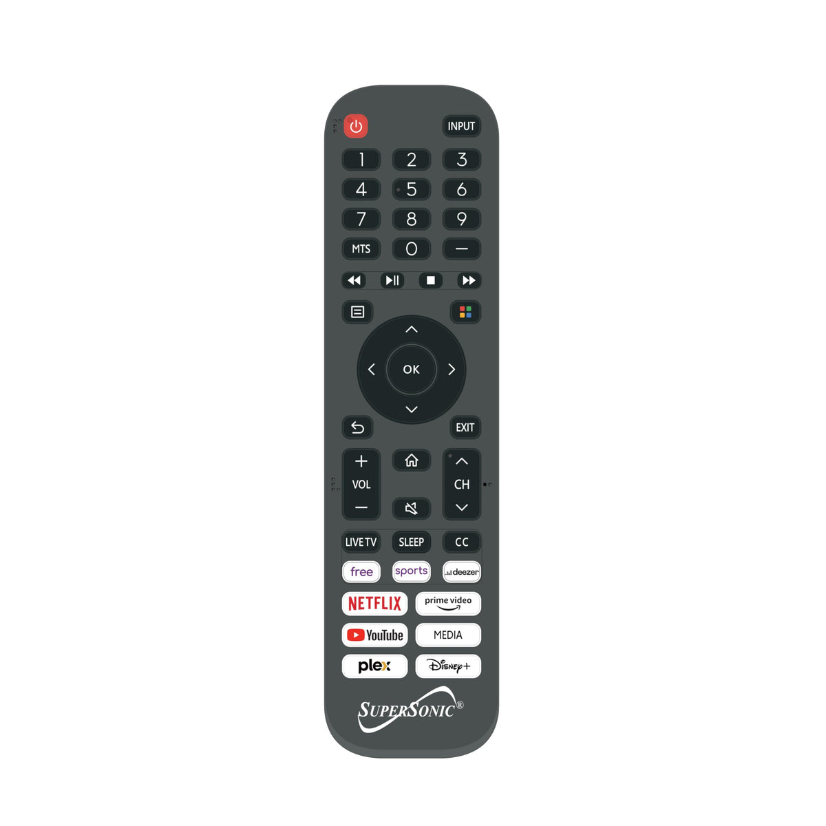 Supersonic 15.6-Inch 1080p Smart LED TV, Wi-Fi, HDMI ARC, Built-In Speakers, White (SC-1520VTV)