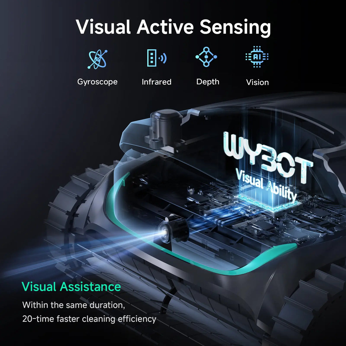 WYBOT M2 Vision Robotic Pool Cleaner - product image 3