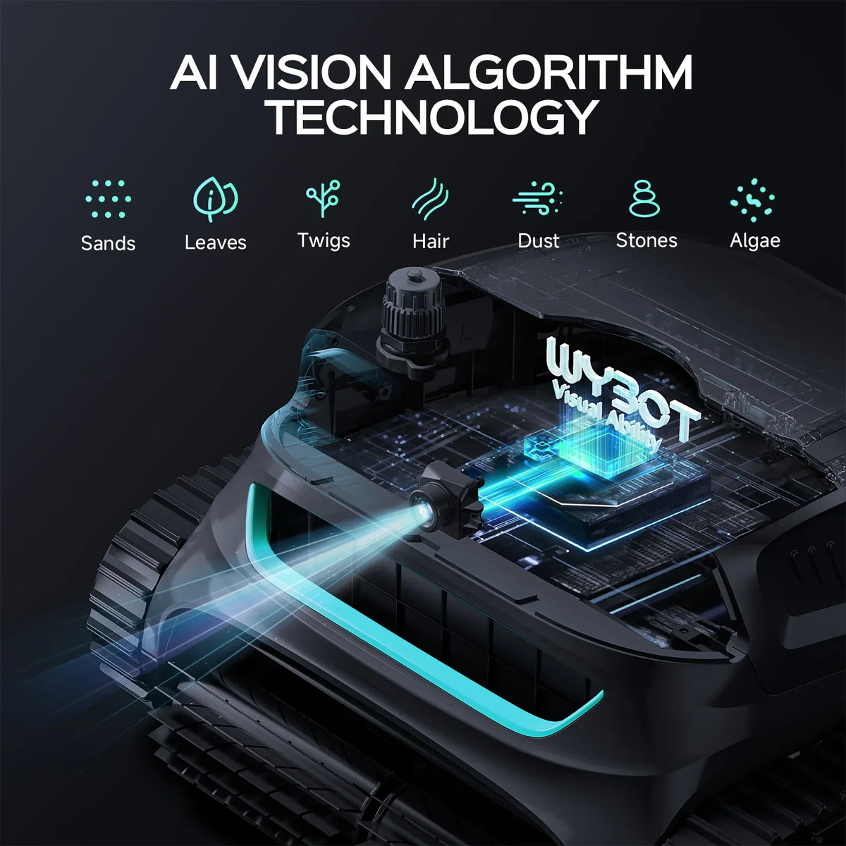 WYBOT S2 Solar Vision Robotic Pool Cleaner - product image 3