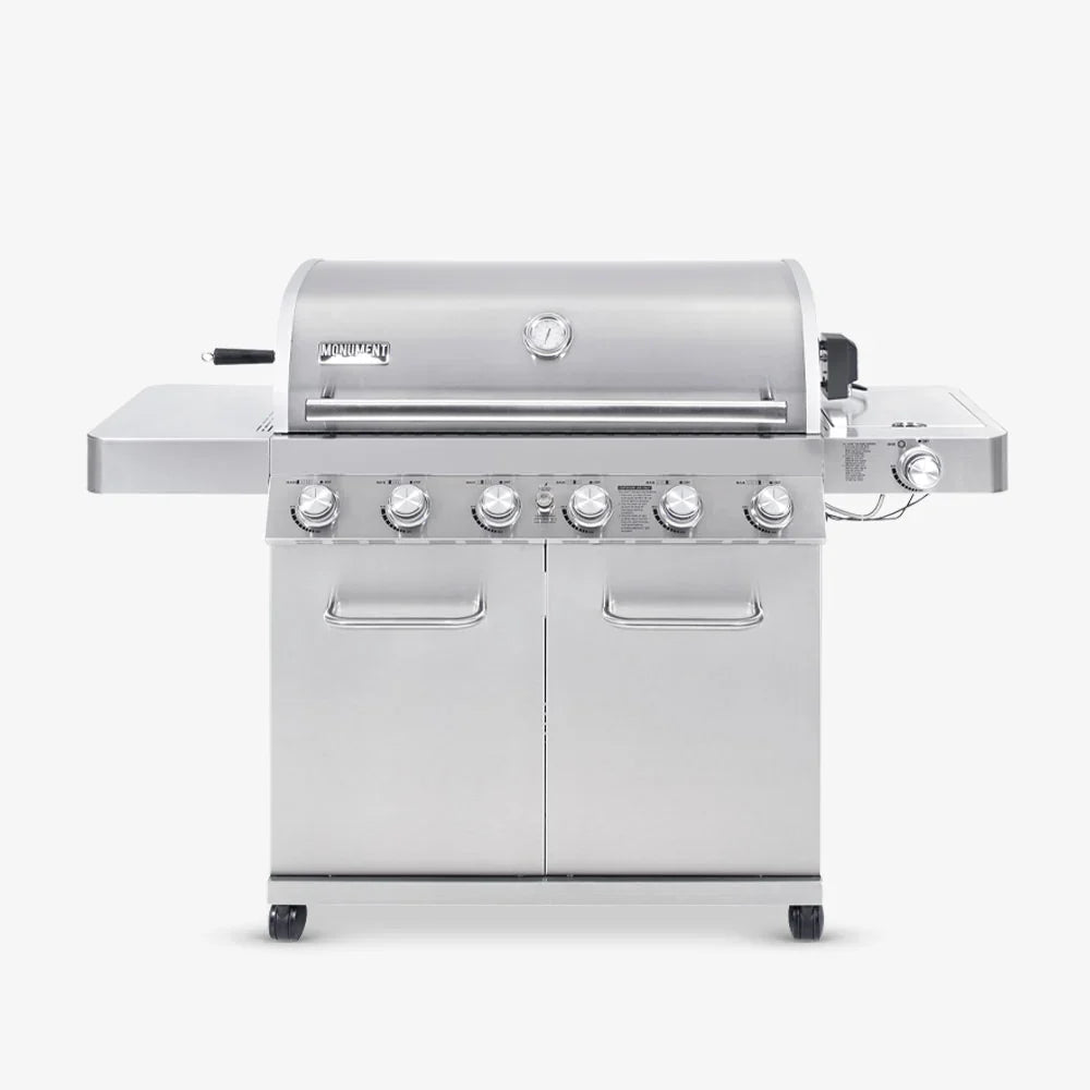 Monument Grills Classic 77352 Series | 6 Burner Propane Gas Grill in Stainless Steel