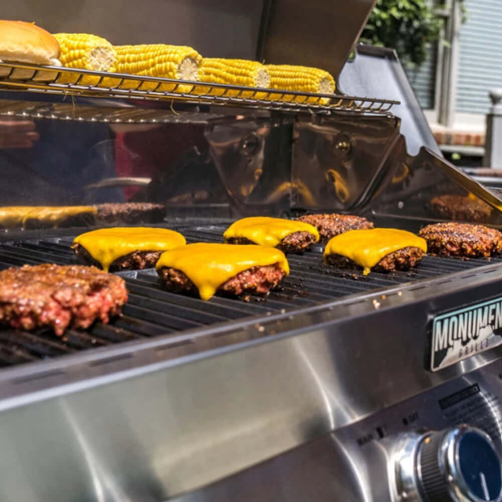 Monument Grills Classic 24367 Series Propane Gas Grill, 4 Burners, Stainless Steel