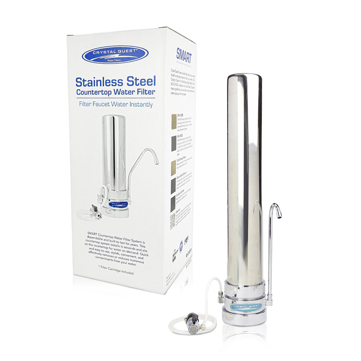Crystal Quest Countertop Water Filtration System, 80,000 Gallon