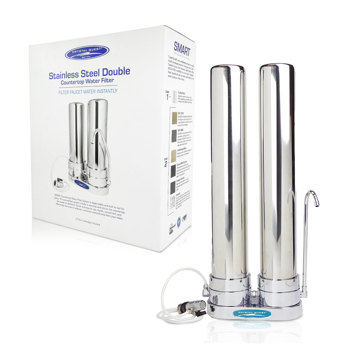 Crystal Quest Countertop Water Filtration System, 80,000 Gallon