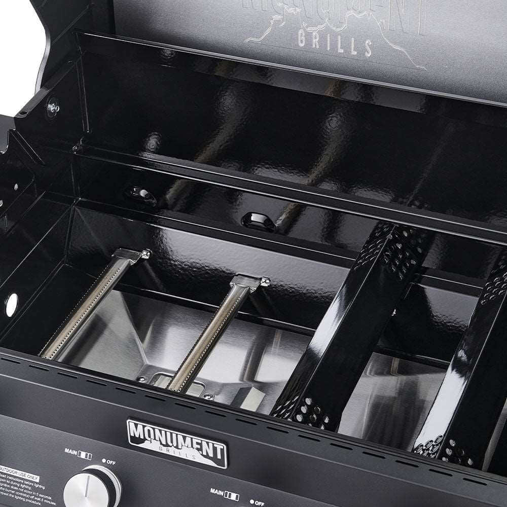 Monument Grills Denali 425 Series Smart Tech Propane Gas Grill, 4 Burners, Black