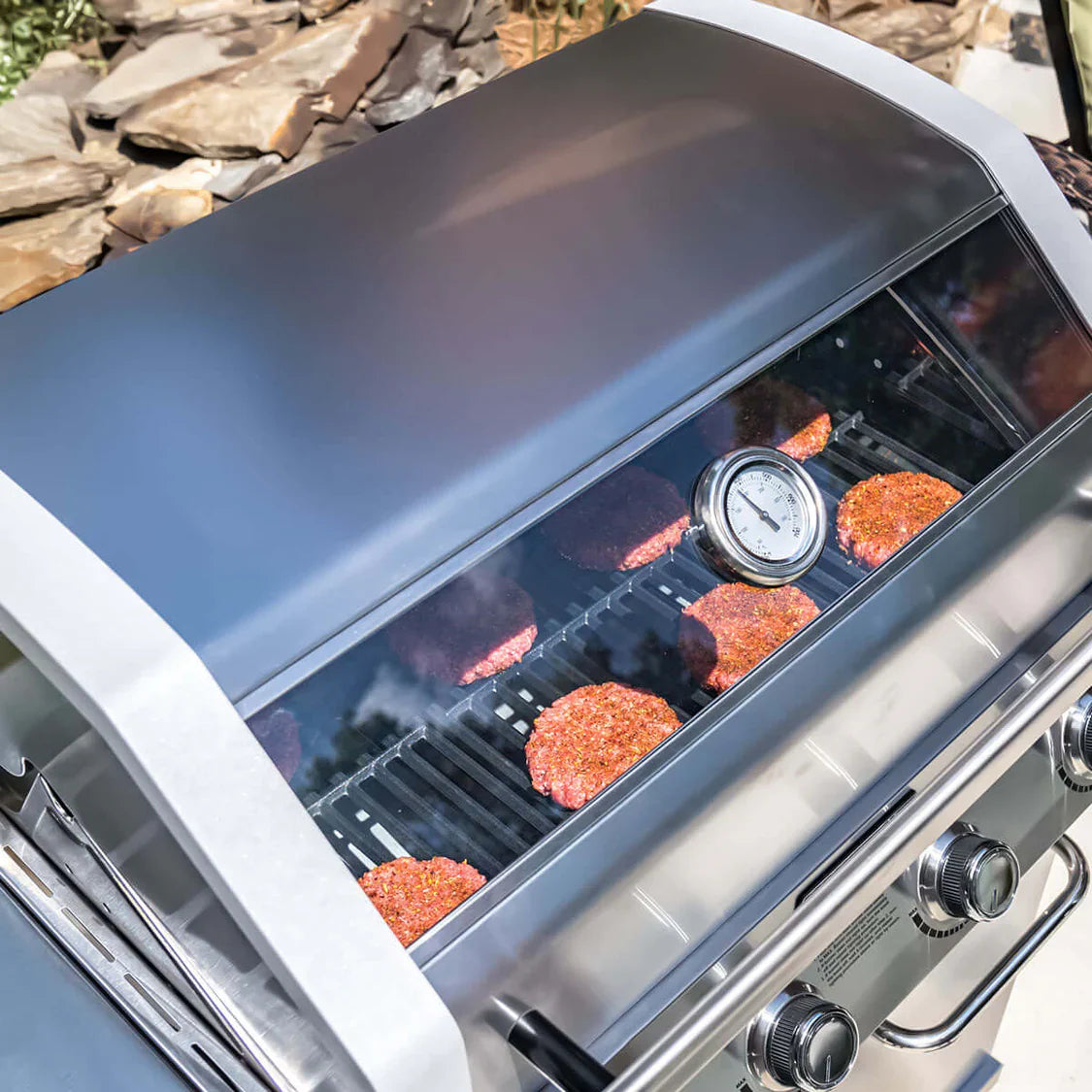 Monument Grills Classic 35633 Series Propane Gas Grill, 4 Burners, Stainless Steel