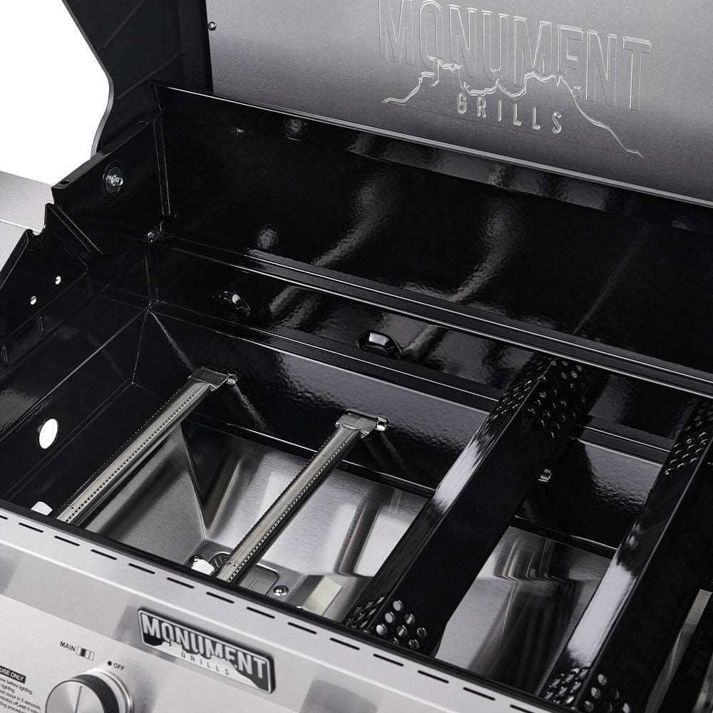 Monument Grills Denali 405 Series Smart Tech Propane Gas Grill, 4 Burners, Stainless Steel