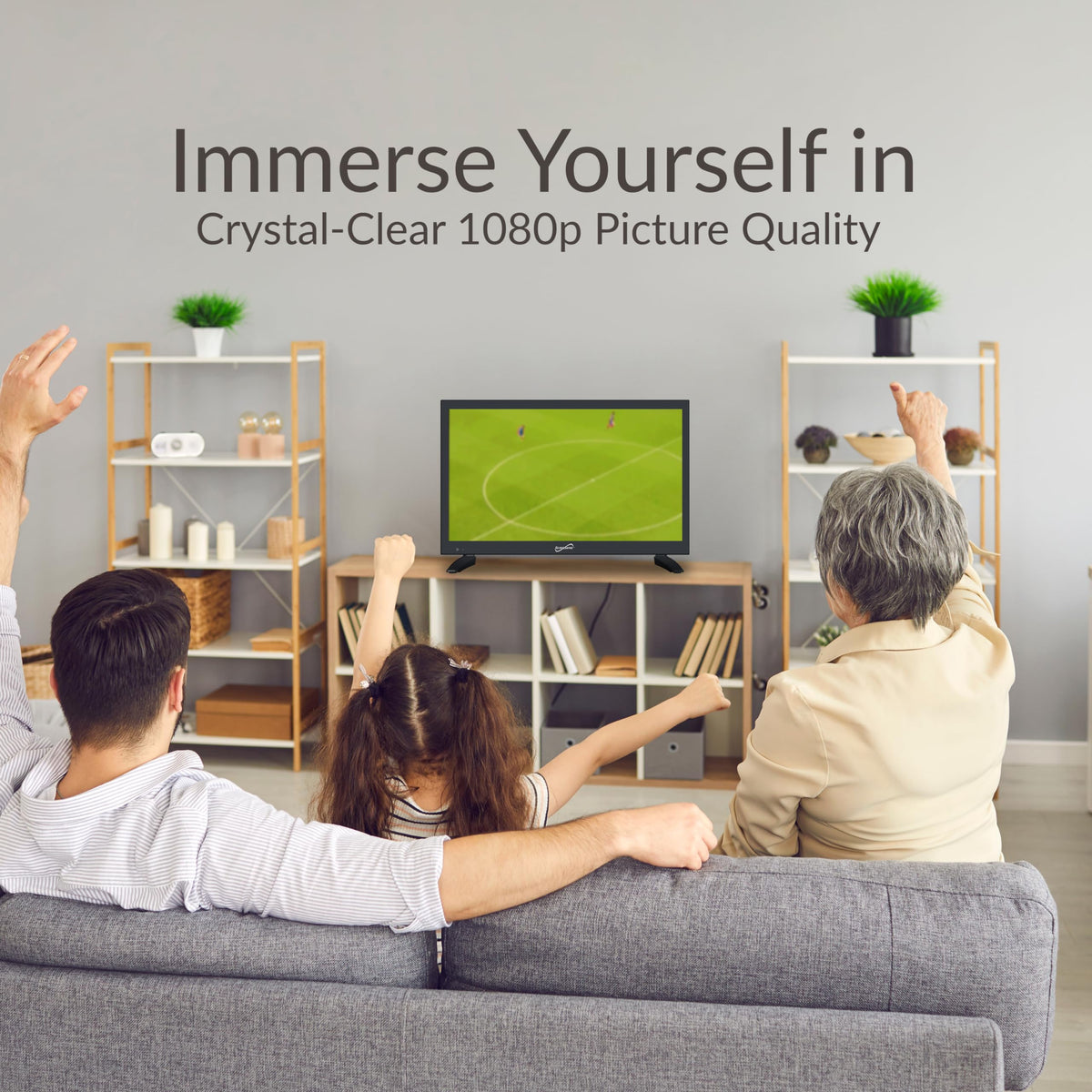 Supersonic 18.5-Inch 1080p Smart LED TV, Wi-Fi, HDMI ARC, Built-In Speakers (SC-1920VTV)