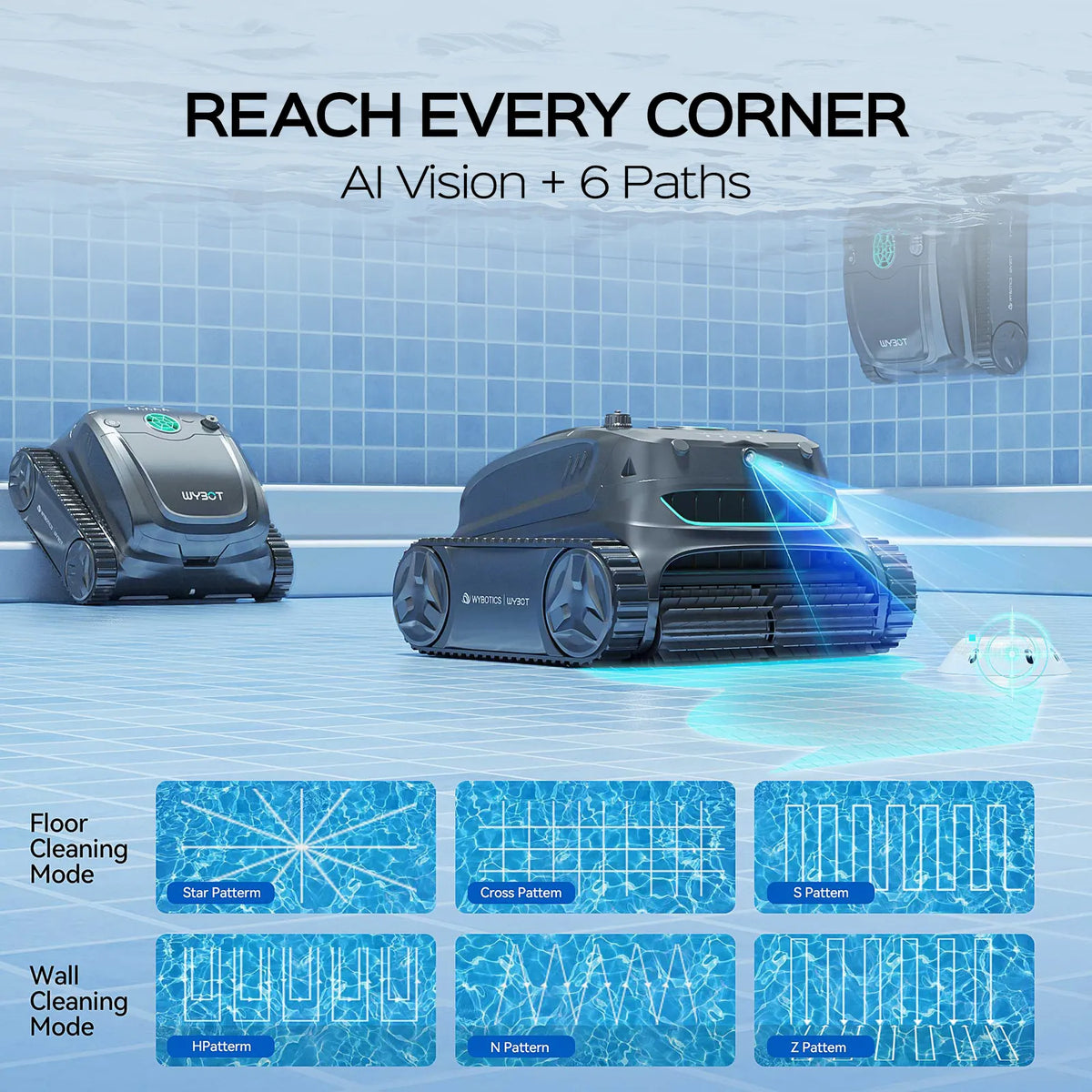 WYBOT S2 Solar Vision Robotic Pool Cleaner - product image 8