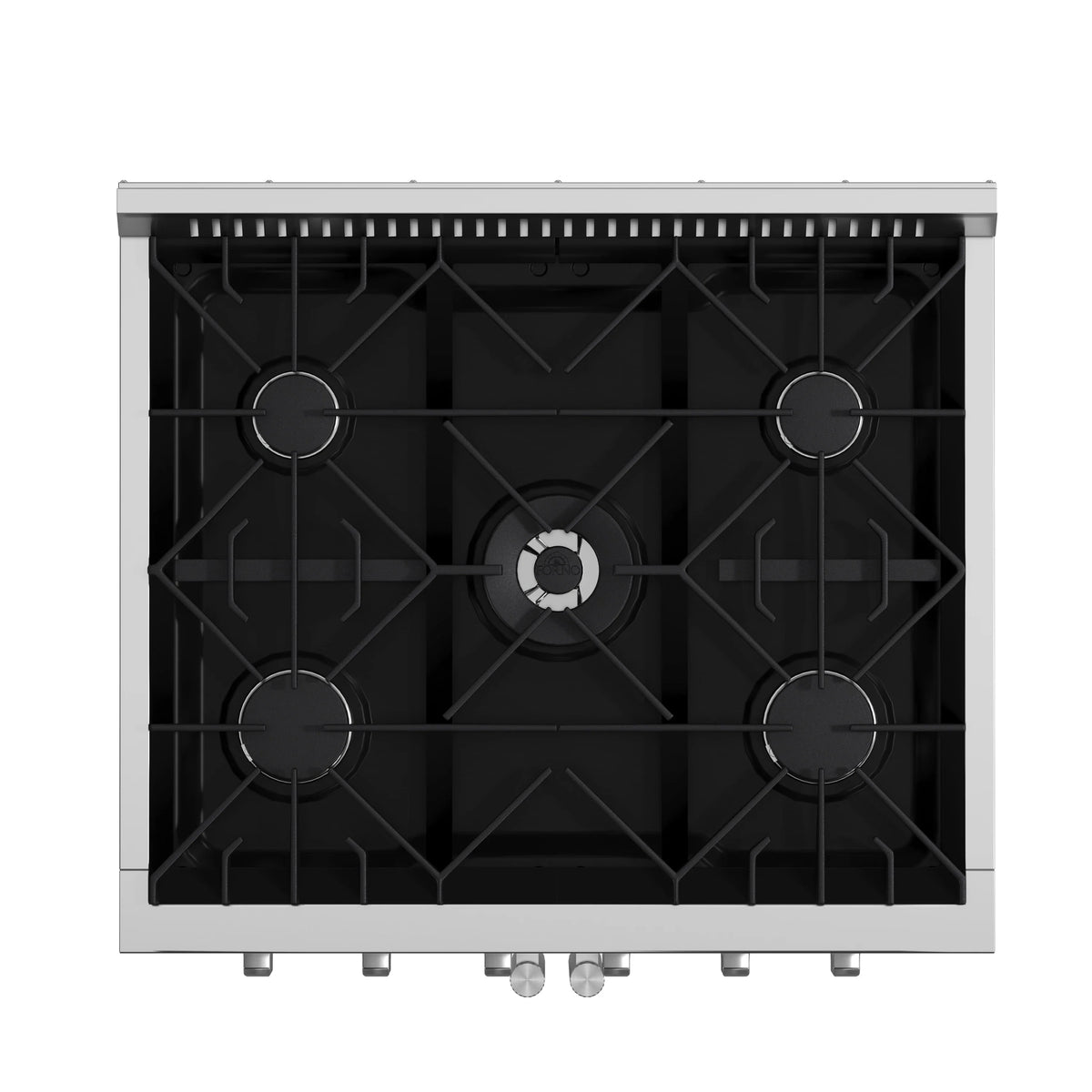 Forno Galiano 30-Inch Freestanding Gas Range, 5 Gas Burners, 68,000 BTUs, French Door Gas Oven, Stainless Steel (FFSGS6444-30)