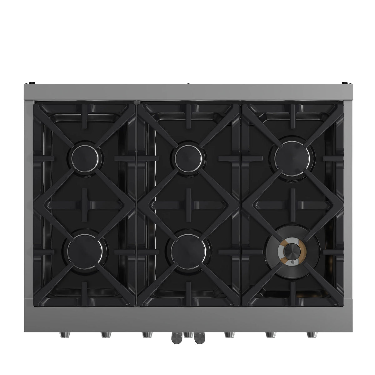 Forno Massimo 36-Inch Freestanding French Door Gas Range, Stainless Steel (FFSGS6439-36)