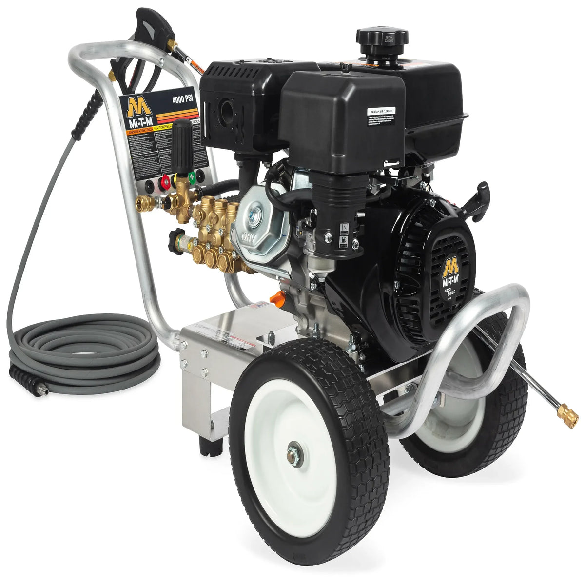 Mi-T-M CA Series gas pressure washer CA-4004-1MGM, 4,000 PSI, 4.0 GPM, Mi-T-M 420cc OHV - main product view