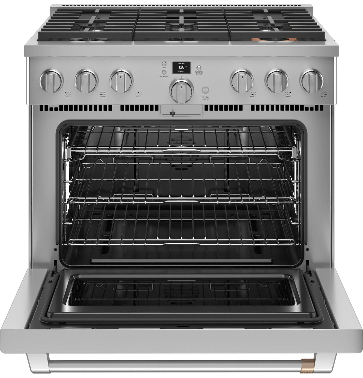 Cafe CGY366P2TS1 Café 36" Smart All-gas Commercial-style Range With 6 Burners (natural Gas) Stainless Steel
