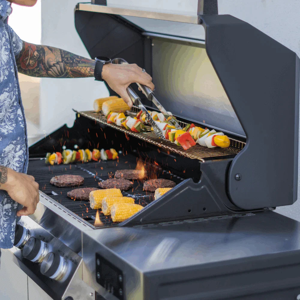Monument Grills Denali 405 Series Smart Tech Propane Gas Grill, 4 Burners, Stainless Steel