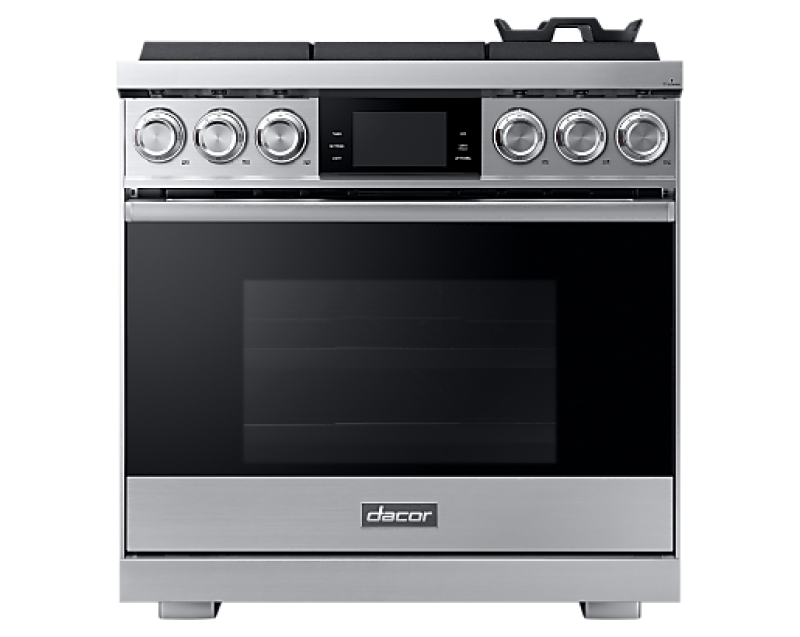 Dacor DOP36M96GLS 36-inch Gas Range Silver Stainless