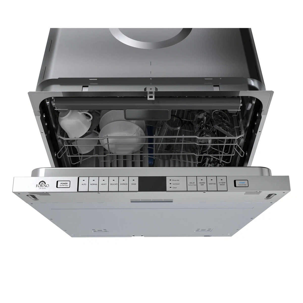 Forno Rivestito 24-Inch Built-In Panel Ready Dishwasher, 45 dB Quiet Operation, Energy Star, Stainless Steel Interior (FDWBI8011-24)