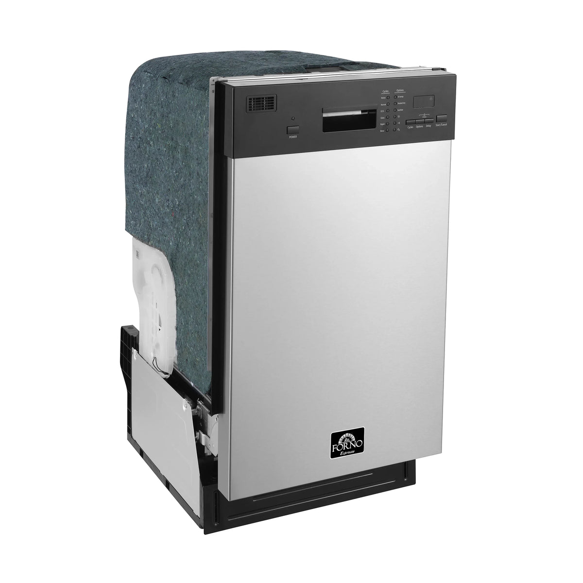 Forno Polo 18-Inch Built-In Dishwasher, Stainless Steel (FDWBI8041-18S)
